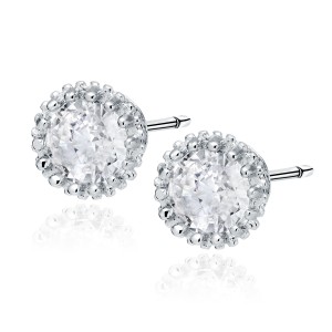 Cercei argint cu pietre DiAmanti Z1971ER_W-DIA (Argint 925‰ 1,4 g.)